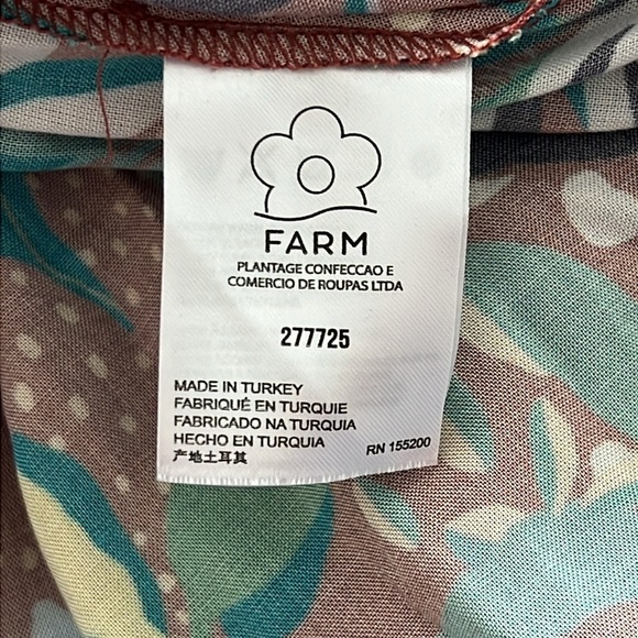 Farm Rio for Anthropologie Fiesta Wrap Maxi Dress Petite Medium - Picture 4 of 11